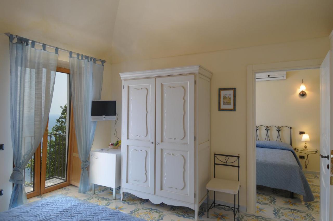 Terrazza Di Rosa - Sea View Villa Praiano Bagian luar foto