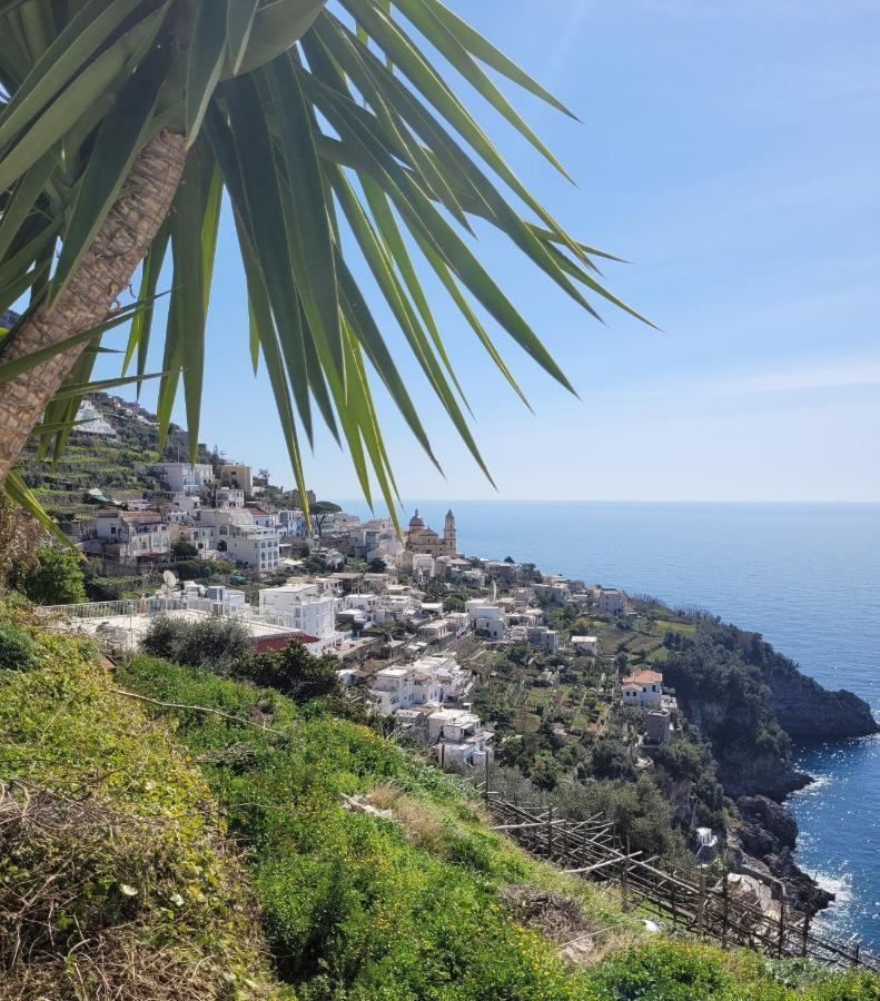 Terrazza Di Rosa - Sea View Villa Praiano Bagian luar foto